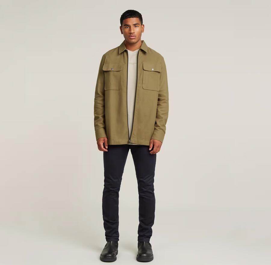 G-Star RAW GPO Zip Overshirt Groen Heren - Foto 5