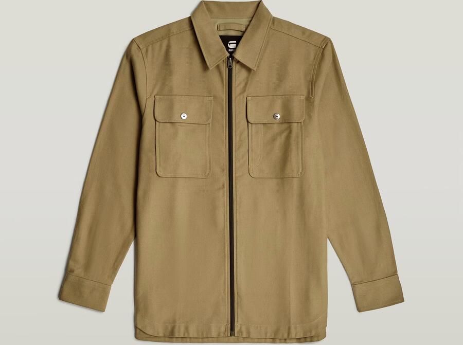 G-Star RAW GPO Zip Overshirt Groen Heren - Foto 6