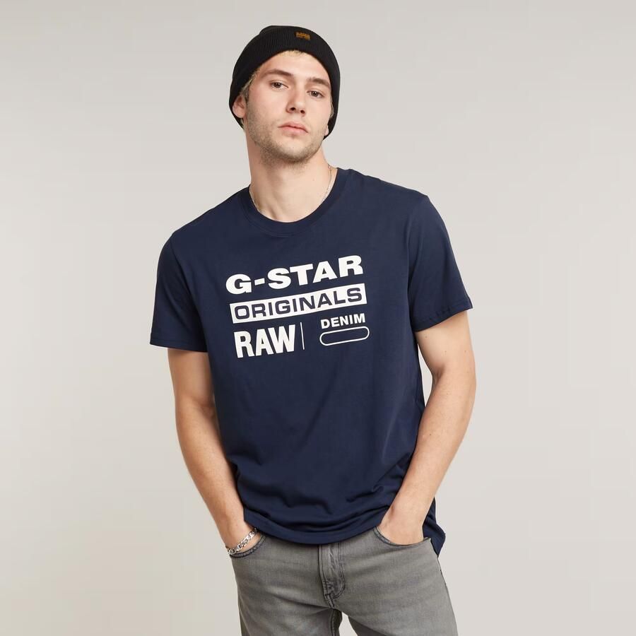 G-Star T-shirt met korte mouwen Graphic 8 r t Blauw Heren - Foto 8