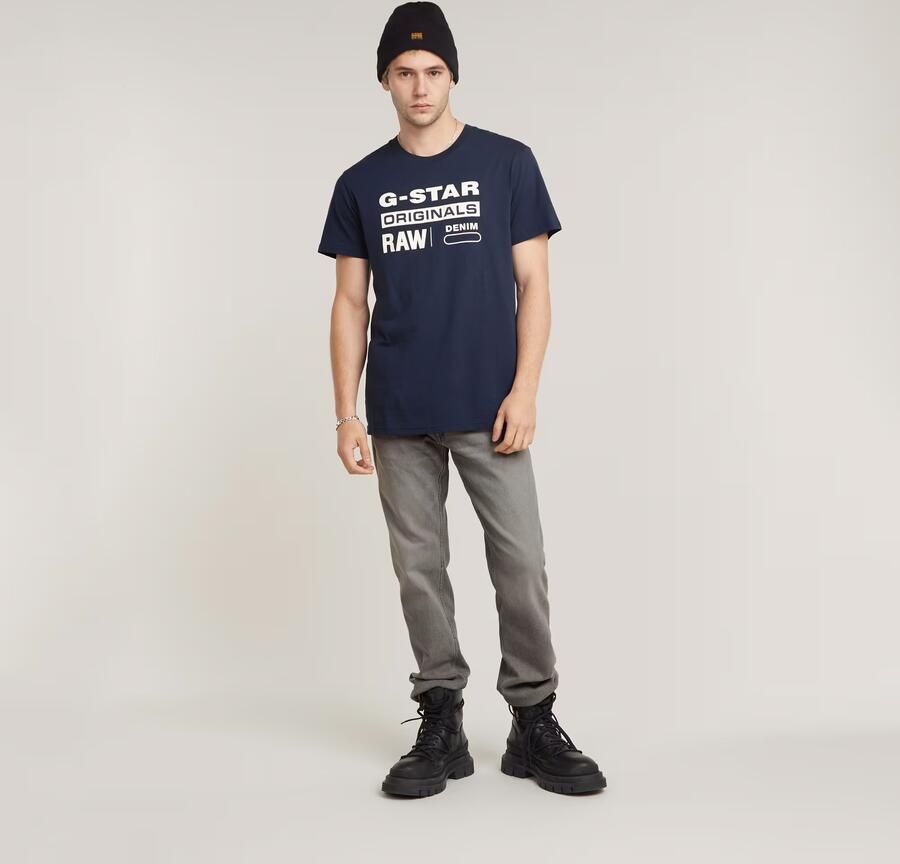 G-Star T-shirt met korte mouwen Graphic 8 r t Blauw Heren - Foto 6