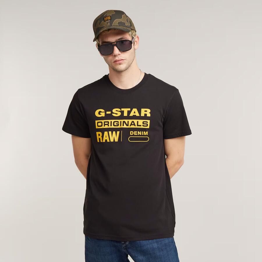 G-Star Biologisch Katoenen Heren T-Shirt Black Heren - Foto 9