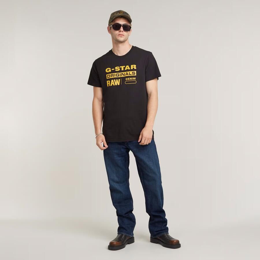 G-Star Biologisch Katoenen Heren T-Shirt Black Heren