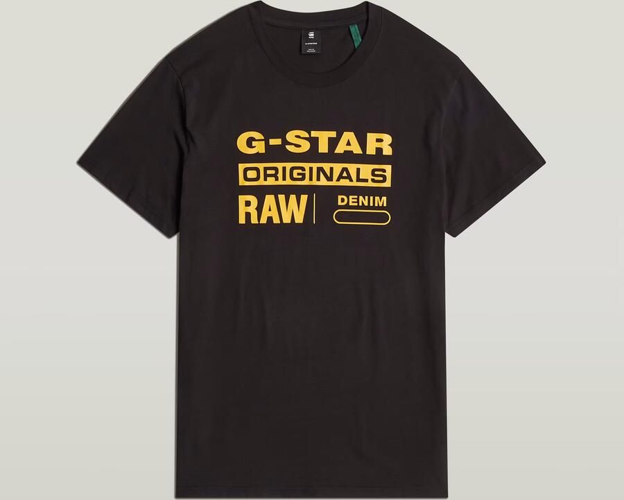 G-Star Biologisch Katoenen Heren T-Shirt Black Heren - Foto 7
