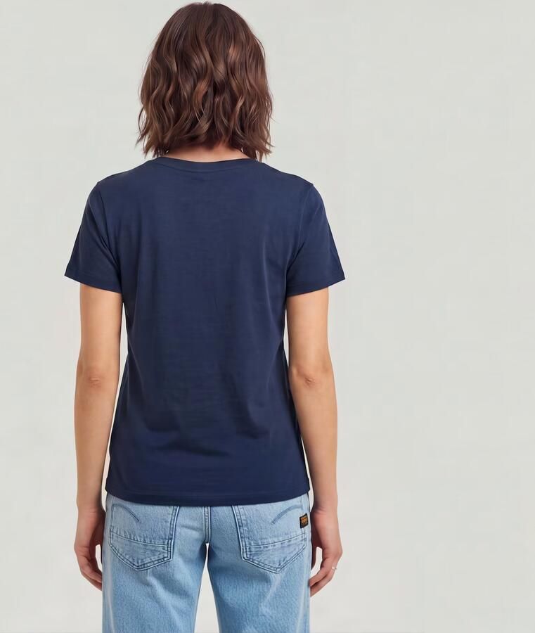 G-Star RAW Graphic T-shirt Donkerblauw Dames - Foto 4
