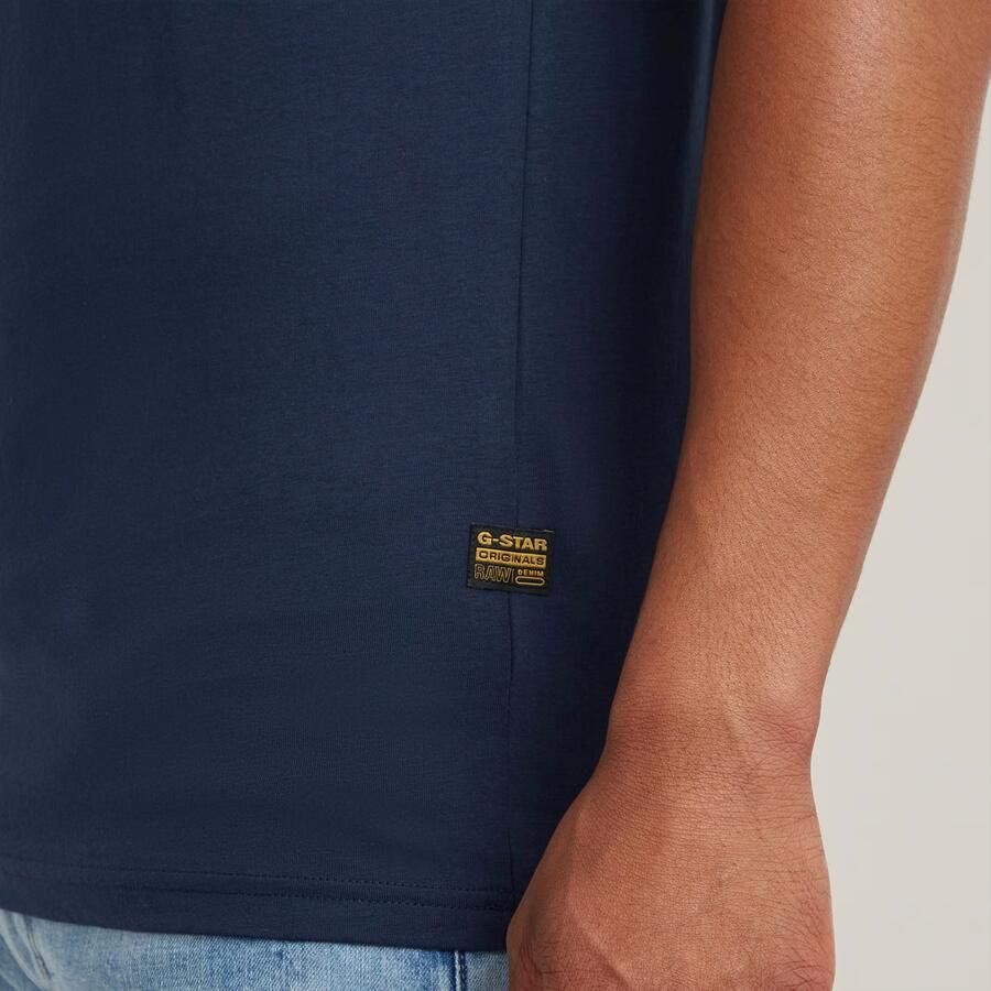 G-Star RAW GRAW Slim T-Shirt Donkerblauw Heren - Foto 3