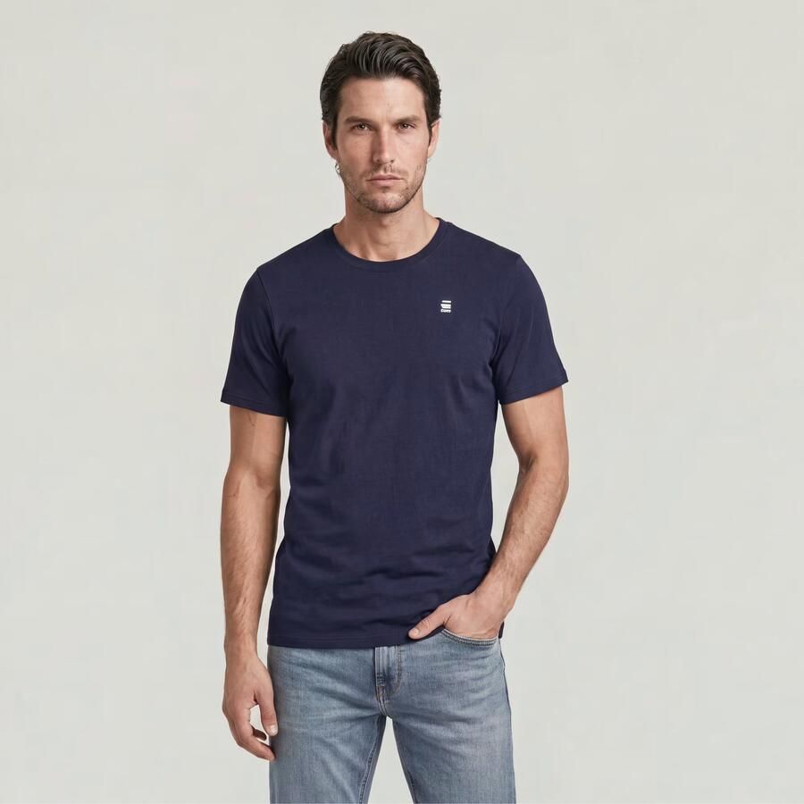 G-Star RAW GRAW Slim T-Shirt Donkerblauw Heren - Foto 2