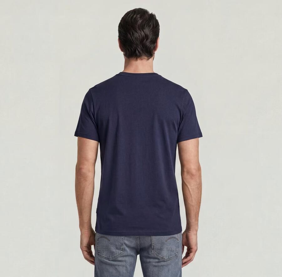 G-Star RAW GRAW Slim T-Shirt Donkerblauw Heren - Foto 3