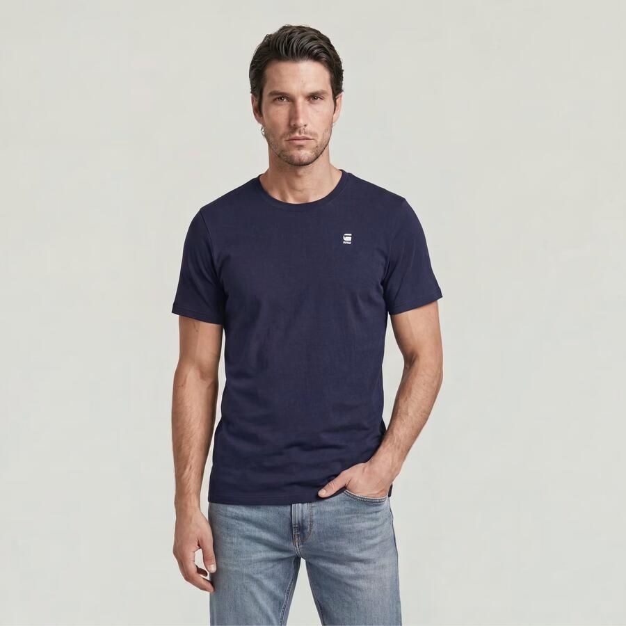 G-Star RAW GRAW Slim T-Shirt Donkerblauw Heren - Foto 2