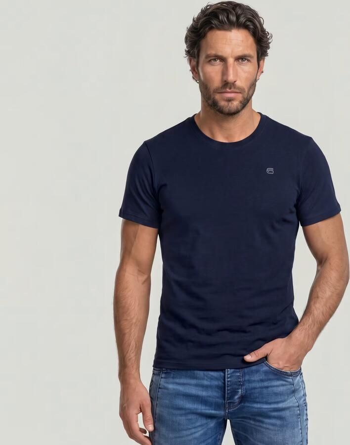G-Star RAW Graw Slim T-Shirt Donkerblauw Heren - Foto 3