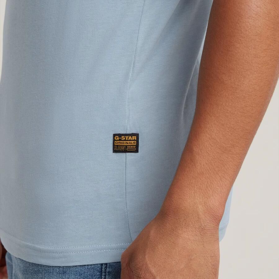 G-Star RAW GRAW Slim T-Shirt Lichtblauw Heren - Foto 4