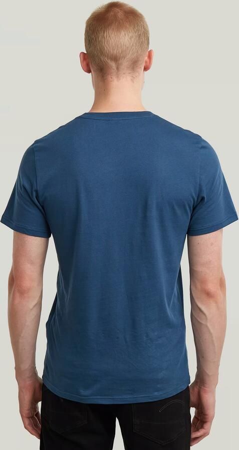 G-Star RAW Graw Slim T-Shirt Midden blauw Heren - Foto 6