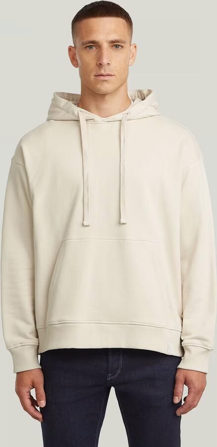 G-Star RAW GS-01 Relaxed Hoodie Wit Heren