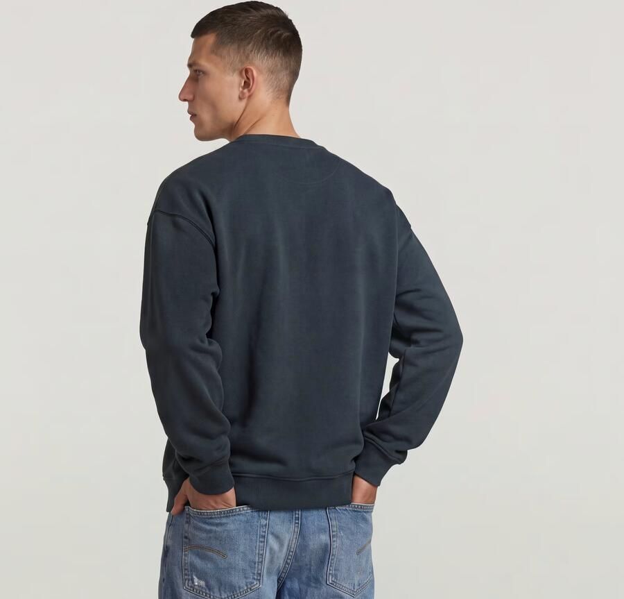 G-Star RAW GS-01 Relaxed Sweater Donkerblauw Heren - Foto 4
