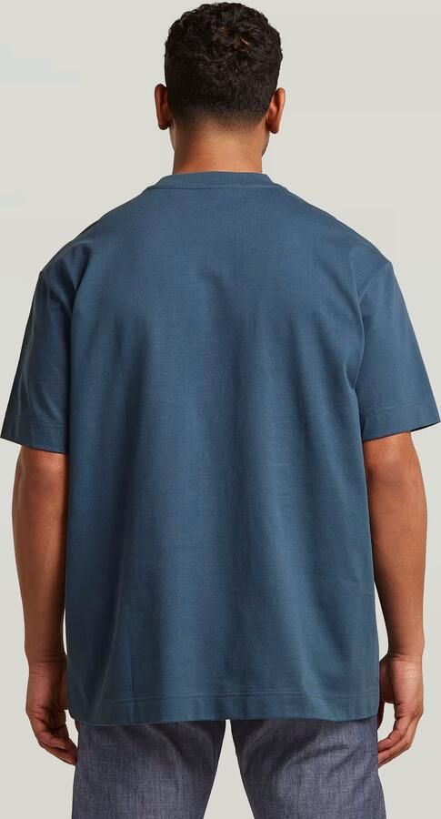 G-Star RAW GS-01 Relaxed T-Shirt Midden blauw Heren - Foto 5