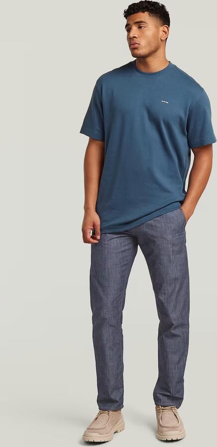 G-Star RAW GS-01 Relaxed T-Shirt Midden blauw Heren - Foto 6