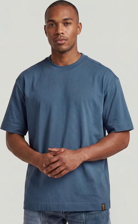 G-Star RAW GS-01 Relaxed T-Shirt Midden blauw Heren - Foto 6