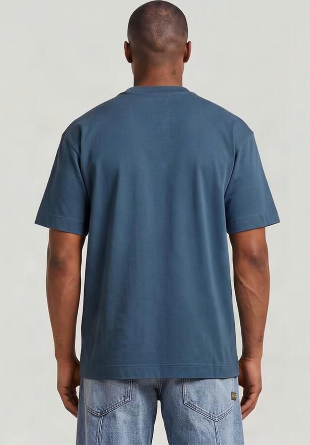 G-Star RAW GS-01 Relaxed T-Shirt Midden blauw Heren - Foto 5