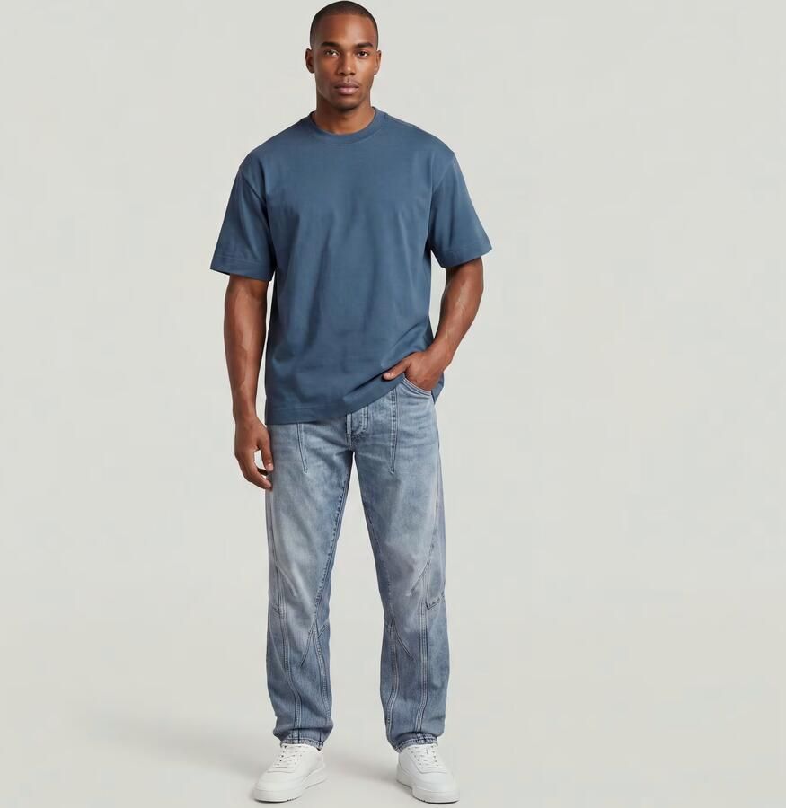 G-Star RAW GS-01 Relaxed T-Shirt Midden blauw Heren - Foto 3