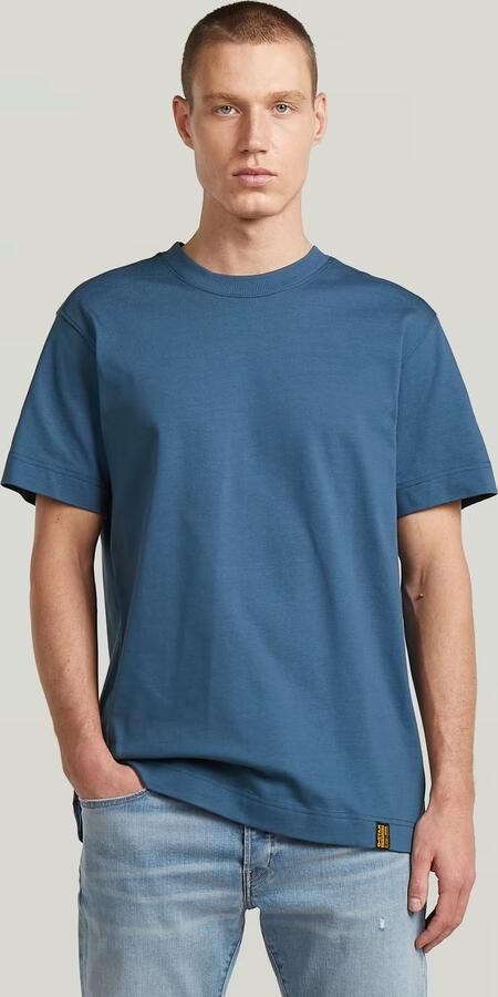 G-Star RAW GS-01 T-Shirt Midden blauw Heren