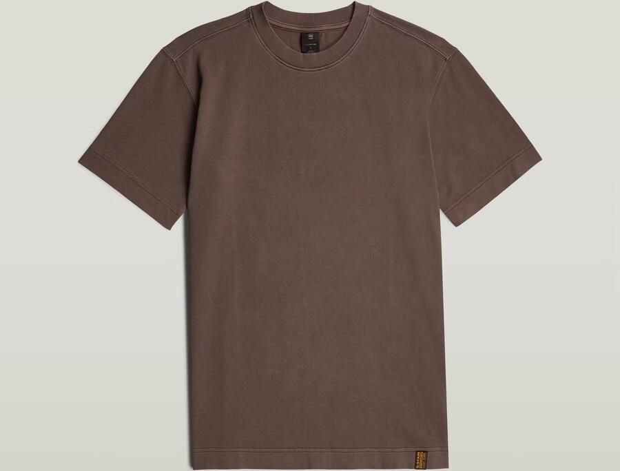 G-Star RAW GS-01 Washed T-Shirt Bruin Heren