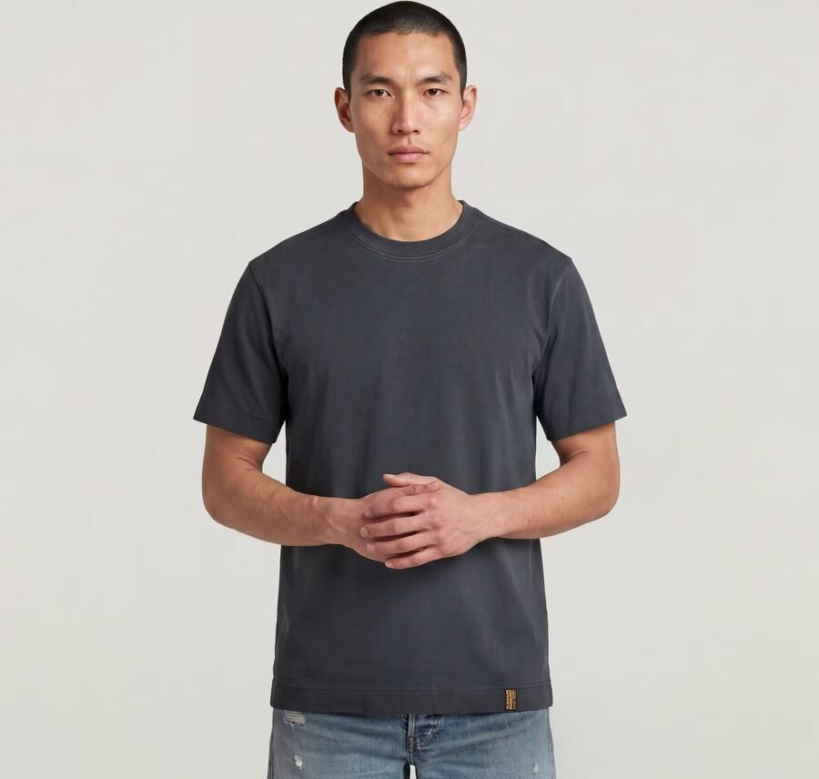 G-Star RAW GS-01 Washed T-Shirt Donkerblauw Heren - Foto 5