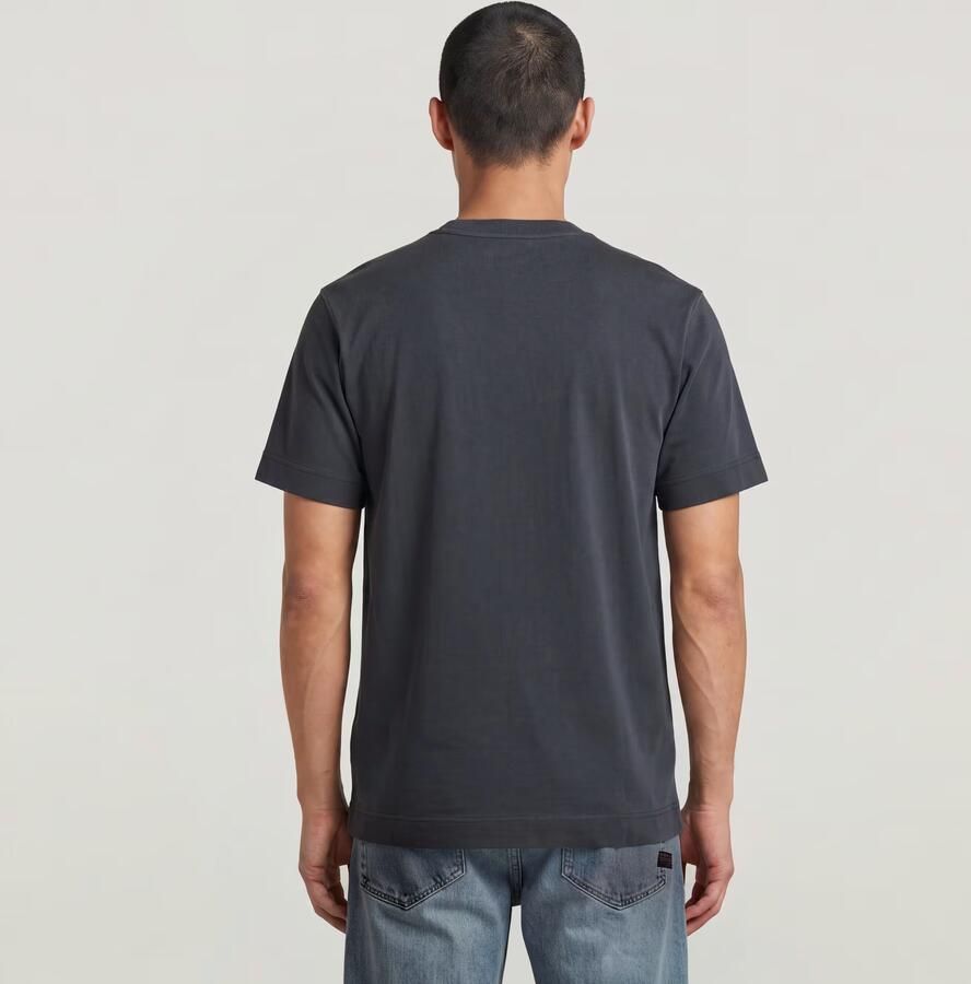 G-Star RAW GS-01 Washed T-Shirt Donkerblauw Heren - Foto 4