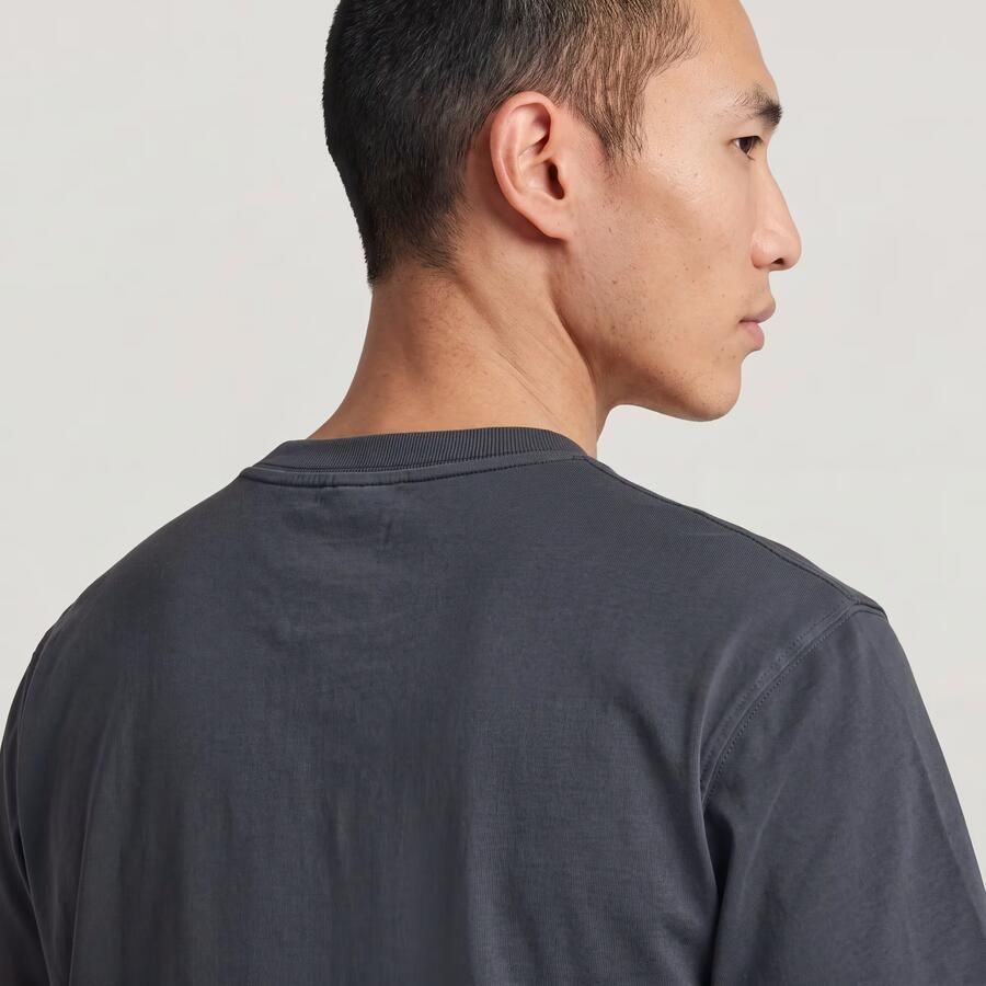 G-Star RAW GS-01 Washed T-Shirt Donkerblauw Heren - Foto 3
