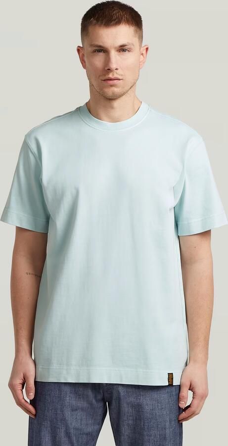 G-Star RAW GS-01 Washed T-Shirt Lichtblauw Heren