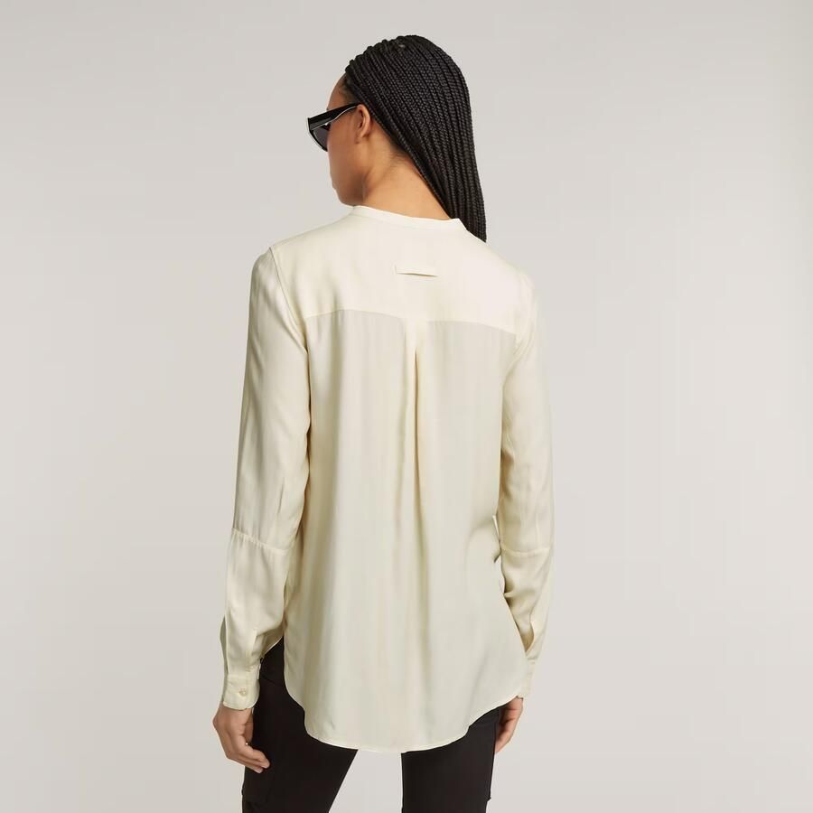 G-Star RAW Blouse met lange mouwen Half Placket Top ls wmn met verborgen knoopsluiting - Foto 2
