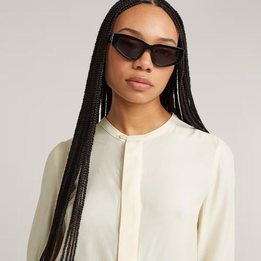 G-Star RAW Blouse met lange mouwen Half Placket Top ls wmn met verborgen knoopsluiting - Foto 4