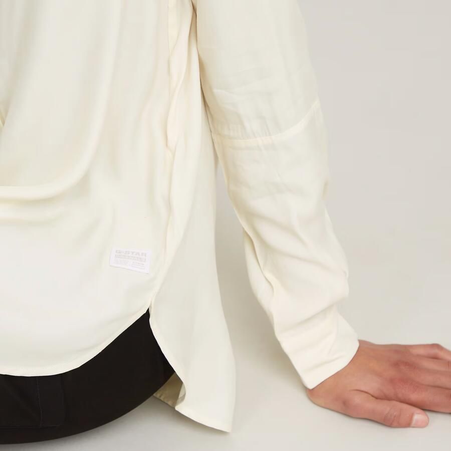 G-Star RAW Blouse met lange mouwen Half Placket Top ls wmn met verborgen knoopsluiting - Foto 5
