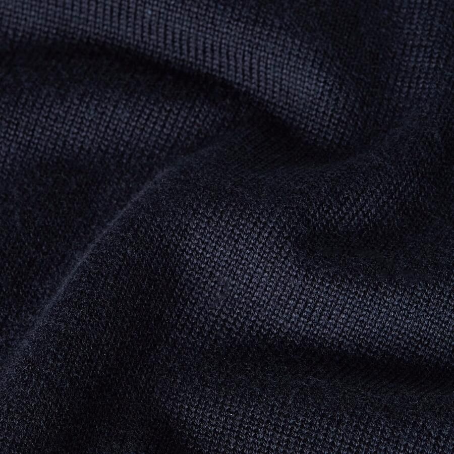 G-Star RAW Half Zip Gebreide Trui Donkerblauw Heren - Foto 2