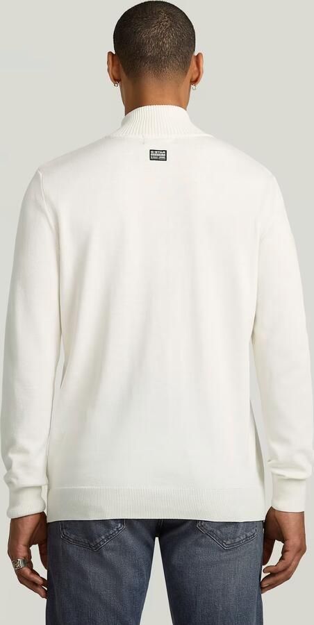G-Star RAW Half Zip Knitted Sweater Beige Heren - Foto 5