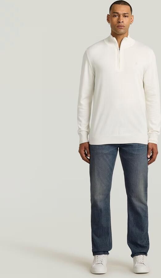 G-Star RAW Half Zip Knitted Sweater Beige Heren - Foto 4