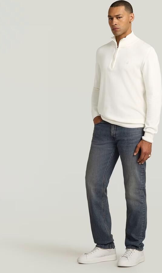 G-Star RAW Half Zip Knitted Sweater Beige Heren - Foto 3