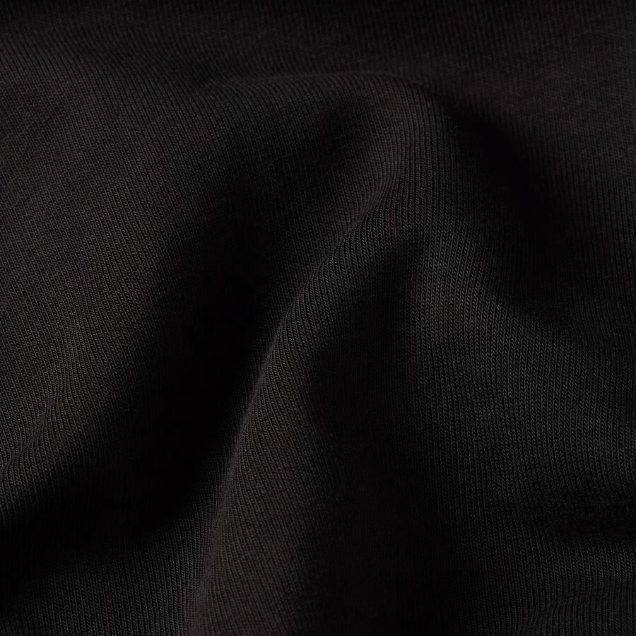 G-Star RAW Half Zip Sweater Label Badge Zwart Heren