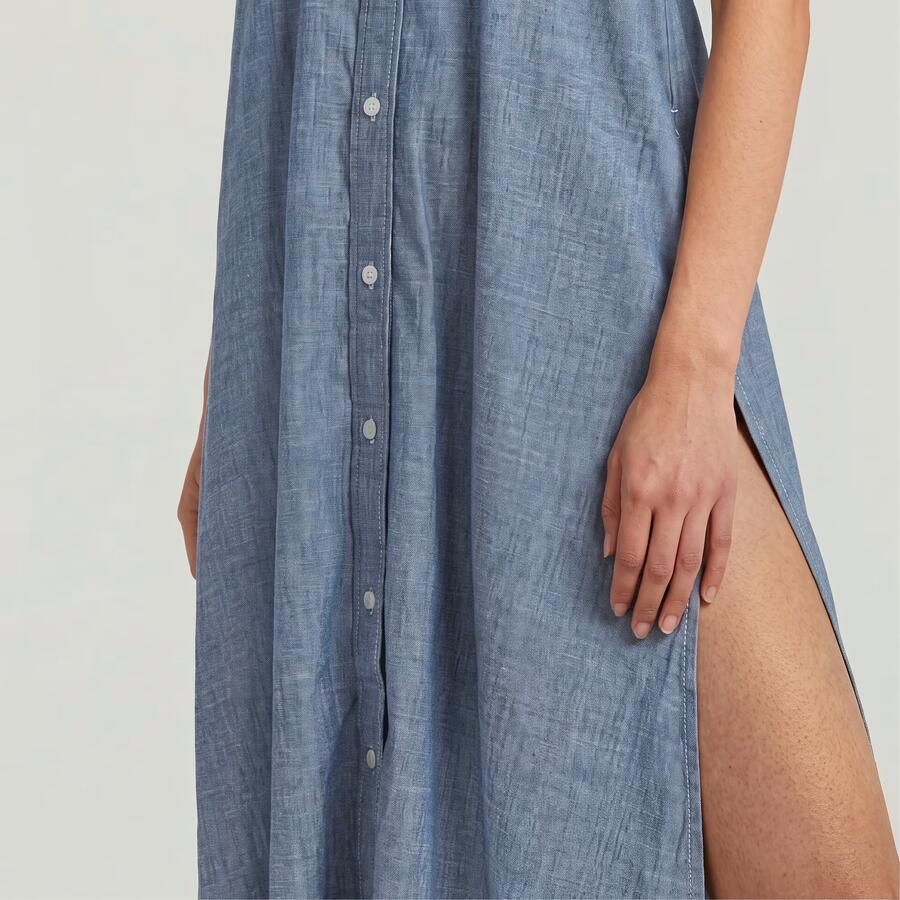 G-Star RAW Halter Jurk Donkerblauw Dames - Foto 3