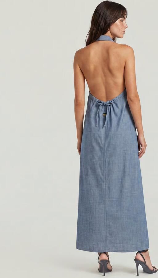 G-Star RAW Halter Jurk Donkerblauw Dames - Foto 6