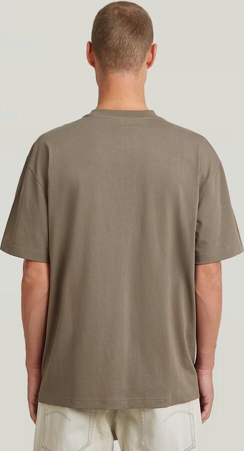 G-Star RAW HB Badge Relaxed T-Shirt Bruin Heren - Foto 7