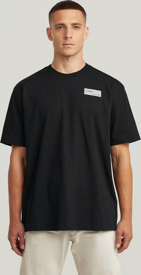 G-Star RAW HB Badge Relaxed T-Shirt Zwart Heren - Foto 7