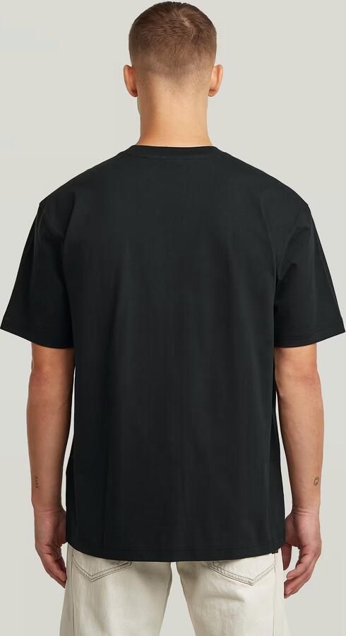 G-Star RAW HB Badge Relaxed T-Shirt Zwart Heren - Foto 9