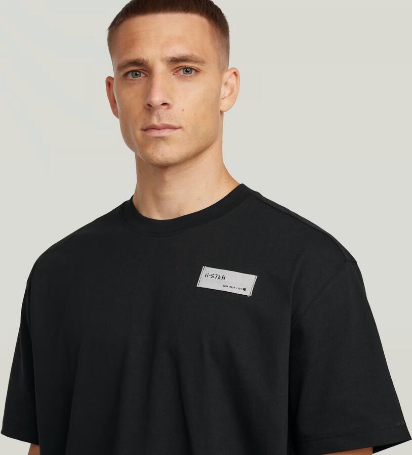 G-Star RAW HB Badge Relaxed T-Shirt Zwart Heren - Foto 4
