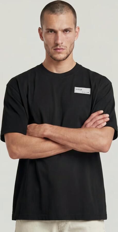 G-Star RAW HB Badge Relaxed T-Shirt Zwart Heren - Foto 13