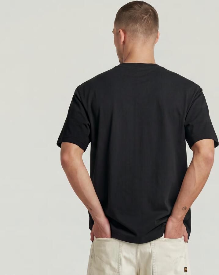 G-Star RAW HB Badge Relaxed T-Shirt Zwart Heren - Foto 6