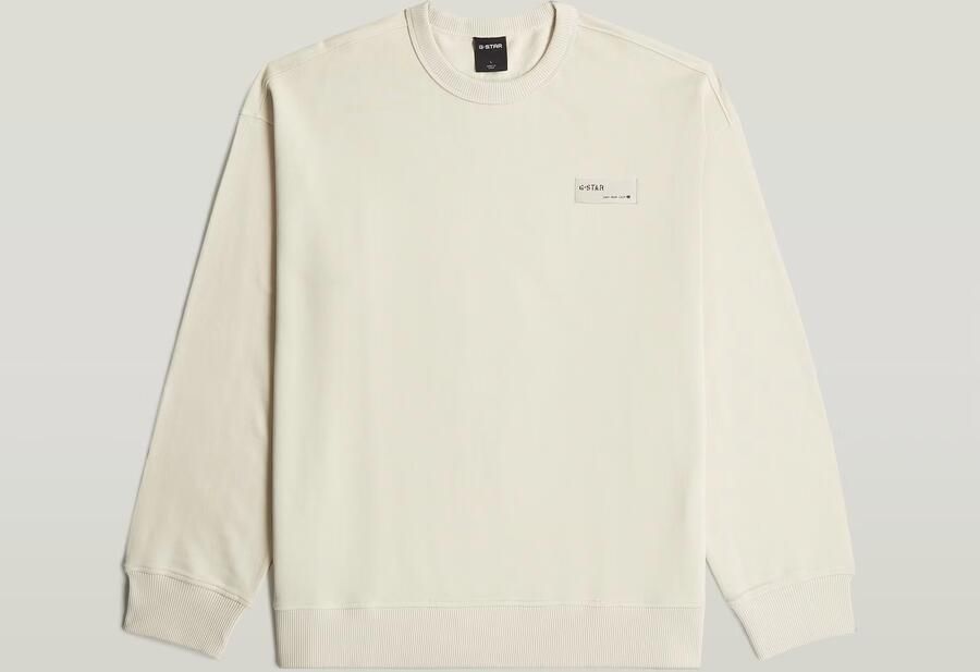 G-Star RAW HB Badge Sweater Wit Heren - Foto 4