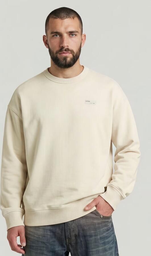 G-Star RAW HB Badge Sweater Wit Heren - Foto 5