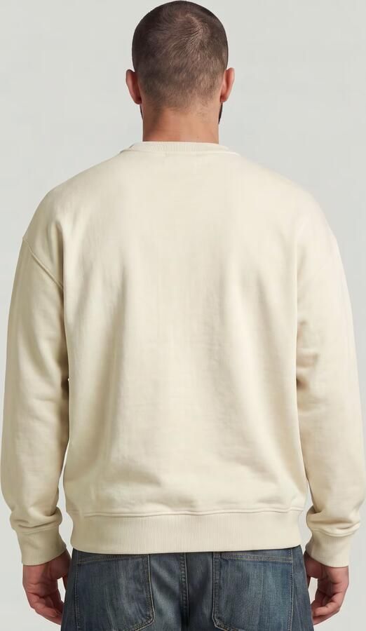 G-Star RAW HB Badge Sweater Wit Heren - Foto 6