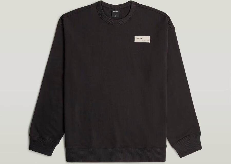 G-Star RAW HB Badge Sweater Zwart Heren - Foto 4