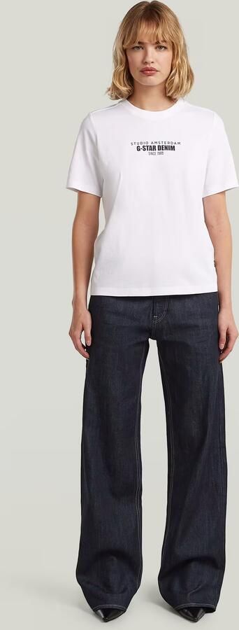 G-Star RAW HD Graphic T-Shirt Wit Dames - Foto 6