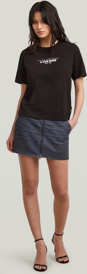 G-Star RAW HD Graphic T-Shirt Zwart Dames - Foto 7